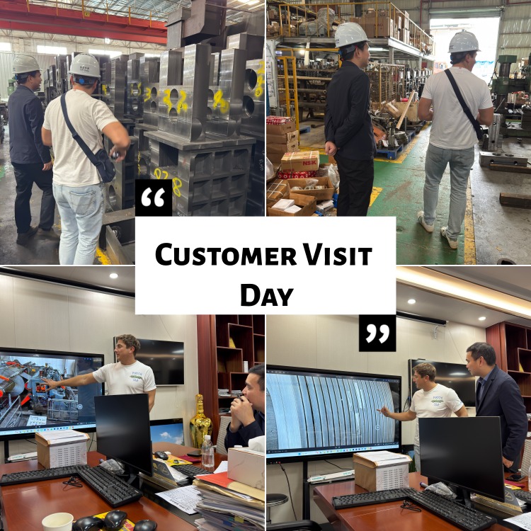 금속 코일 슬리팅 머신 공장의 폴란드 고객