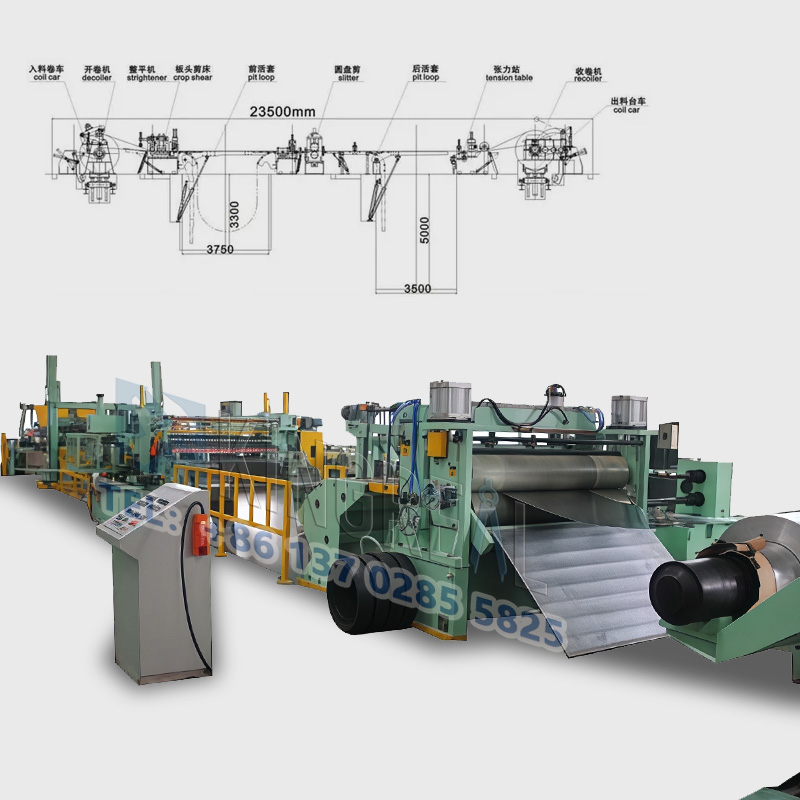 고속 강철 코일 슬리팅 머신