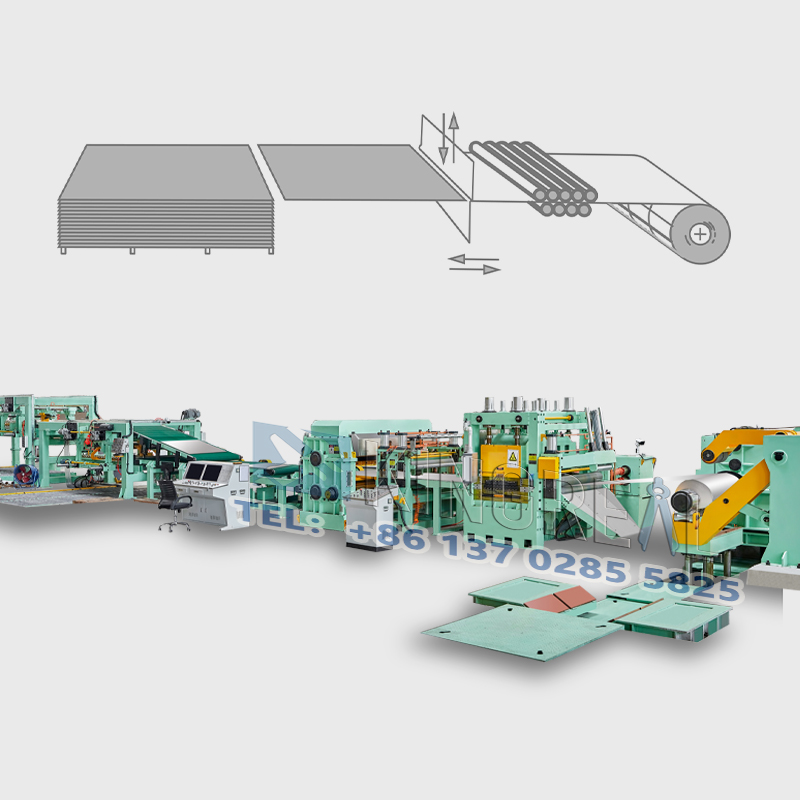 길이 기계로 절단된 금속