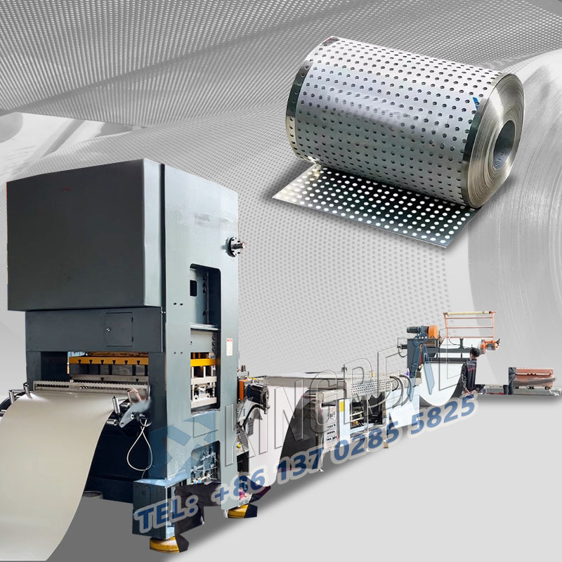 시트 코일 천공 및 되감기 기계