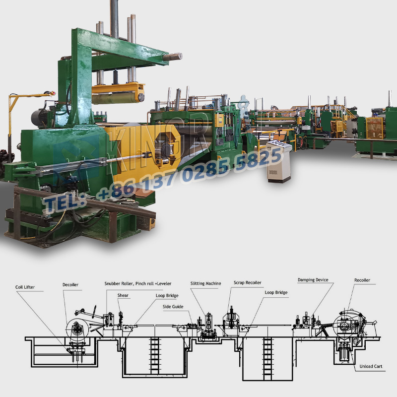 스테인레스 스틸 코일 슬리팅 머신